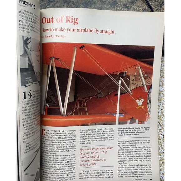 Private Pilot Aviation Magazine November 1989 Wacos Flight Aircraft Airplane - Picture 4 of 7